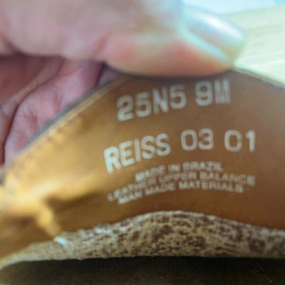 Bass Shoe Mens 9 M Tan Brown Reiss British Leather Moc Toe Penny Loafer Slip On main image 7